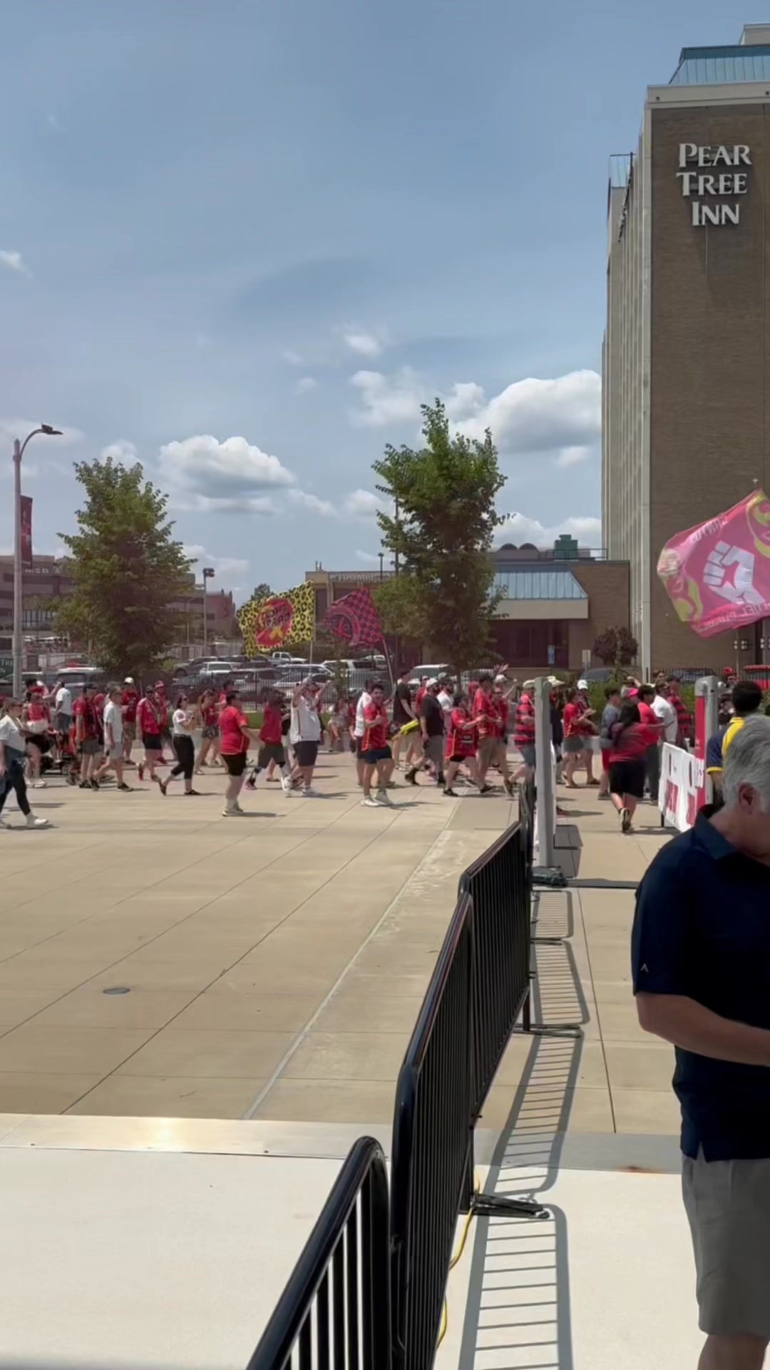 Oh what a day!! ❤️⚽️
My first St. Louis CITY SC in the books and I am hooked! Thanks to my friend Kathy Farmer we got to hold the City flag on the field during the National Anthem…what an incredible experience! 
I can’t wait for my next game! ⚽️❤️
Shoutout to Jim Garvin for getting some video of us on the field!