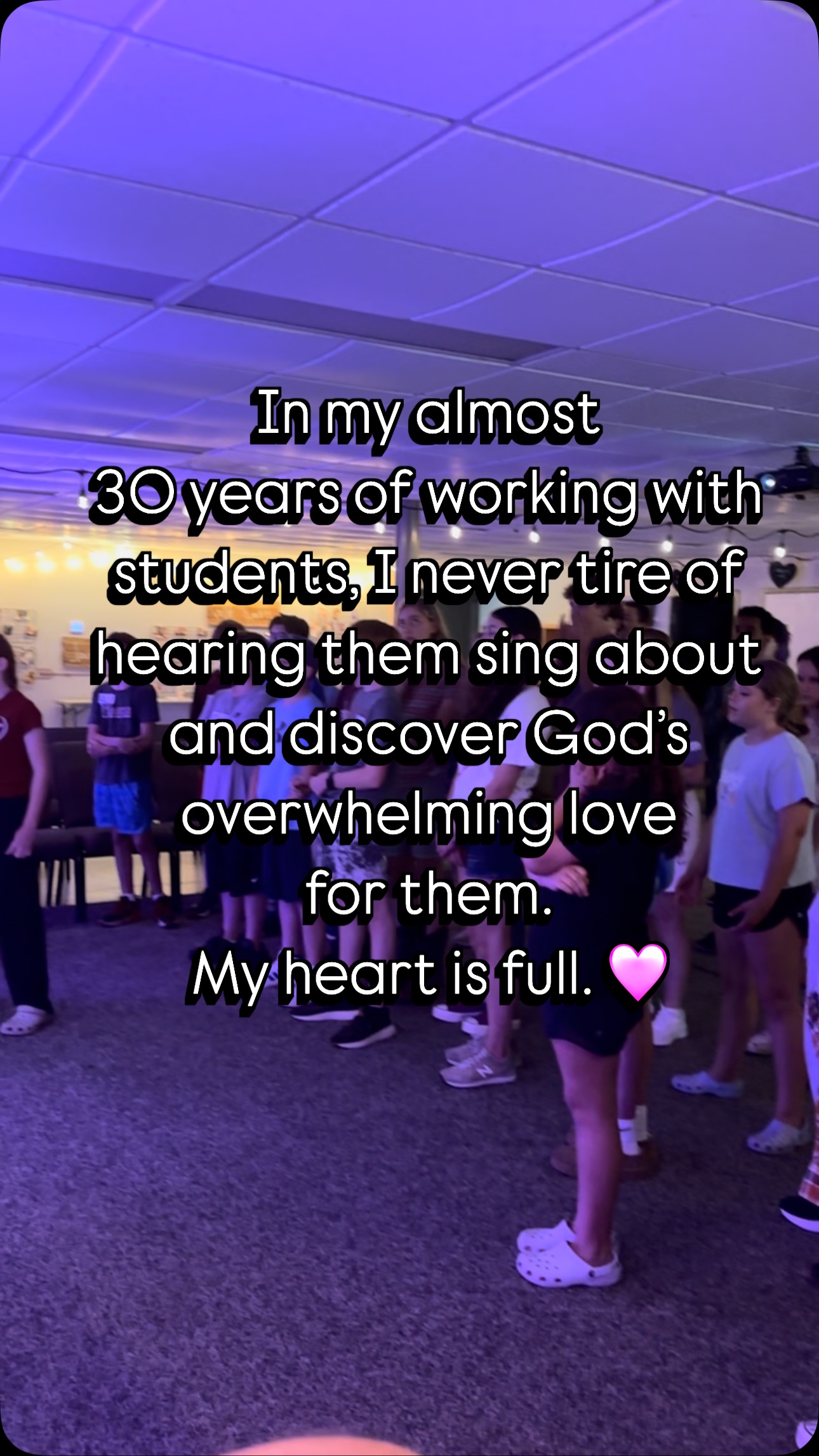 So grateful for these moments and for the overwhelming, never-ending, reckless love of God.