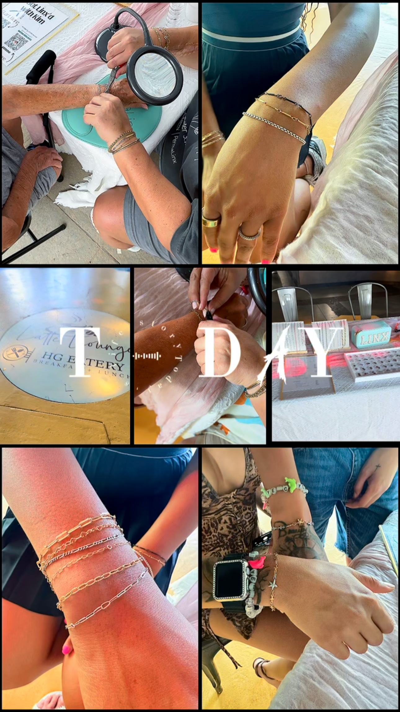 What a fun day at @llhgstl ! I always love my time with you all and thank you for allowing me to serve your customers with my @permalinxbyjbloom permanent jewelry!