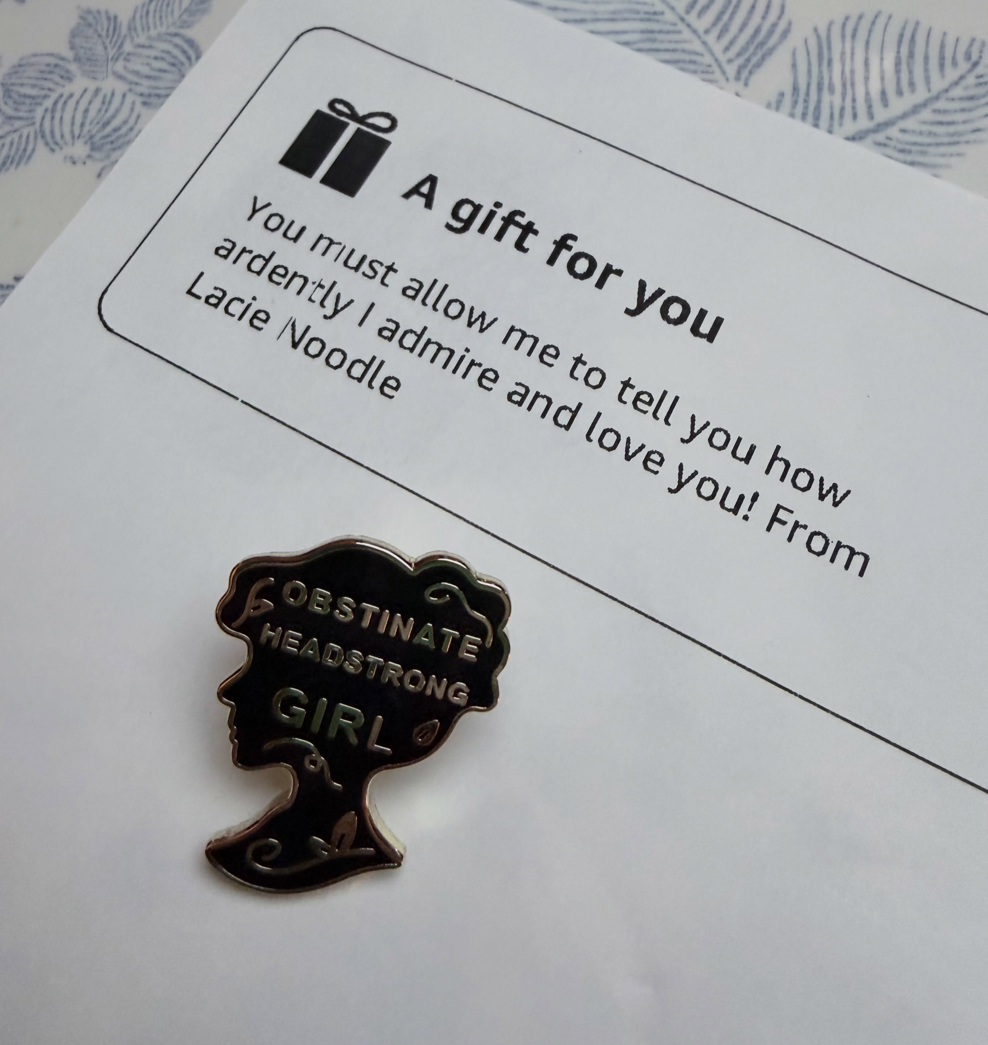 When your people know you. 💚🩷 
Thank you Lacie Noodle. Best sister ever!😆
#prideandprejudice #seriouslydispleased